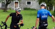 v.li.: Wolfgang Fasching und Martin Fischerlehner (Radsport Fischerlehner) auf der Legendenfahrt
