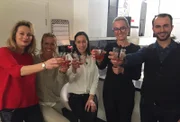 V.l.: Marianne, Claudia, Kerstin, Gastgeberin Maika und Mirco