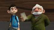 Gramps liest Zaks Hausaufgaben vor.