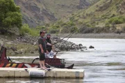 Eric Young (r.) and Steve Stajkowski fishing together.