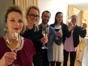 V.l.: Gastgeberin Marianne, Maika, Mirco, Kerstin und Claudia