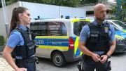 Polizeianwärterin Milena Encarnacao und ihr Ausbilder Dominique Haas