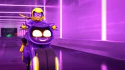 Batgirl wird mitsamt ihres Motorrads vollgeschleimt. Bibi ist so enttäuscht von dem vielen Pech, dass sie nicht weiß, wie sie den Einsatz noch vollenden soll.