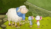 Patrick hat von Tilda und Molly einen Schal bekommen.