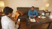 Ep 002. Recreation Photo – Det. Middleton questioning Marcus Shaw.