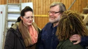 Hans mit seinen Töchtern Katja (li.) und Tami (re)