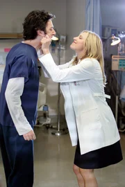 Zach Braff (John 'J.D.' Dorian), Sarah Chalke (Elliot Reid).
