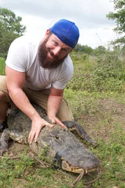 Eric and his American Alligator, somewhere in Arcadia, FL.