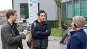 Nils Theede (Jonas Laux), Piet Wegmann (Johannes Klaußner), Katrin Börensen (Claudia Schmutzler).