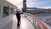 Ankunft in Halifax: Kreuzfahrtdirektorin Alex Cortese und Hoteldirektor Jose Bras.