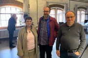 Antje und Dieter Nagel mit Torsten Blume vom Bauhaus Museum in Dessau.