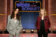 Treten bei "Wer weiß denn sowas?" als Kandidatinnen gegeneinander an: Die Schauspielerin Simone Thomalla (l.) und die Schauspielerin und Sängerin Anna Loos (r.).