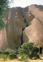 Rockformationen am Uluru.