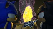 v.li.: Sonic the Hedgehog, Shadow the Hedgehog