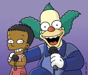 Beim Gesangswettbewerb: Lisa (l.) und Krusty (r.) ...