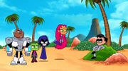 Cyborg, Beast Boy, Raven, Starfire, Robin