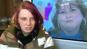 Die 23-jährige Cindy schaut sich Marions Videobotschaft an