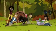 Das Wild-Team (v.li.: Chloe, Chris, Martin und Stella) wollen der Welt beweisen, dass Truthähne wertvolle Tiere sind.