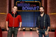 Treten bei "Wer weiß denn sowas?" als Kandidaten gegeneinander an: Die beiden Musiker und Band-Kollegen von "The BossHoss", Sascha Vollmer (l.) und Alec Völkel (r.).