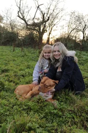 Angel with his family Kirsty and her daughter.