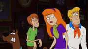 v.li.: Scooby-Doo, Shaggy Rogers, Daphne Blake, Fred Jones