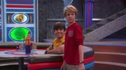 L-R: Captain Man / Ray Manchester (Cooper Barnes), Henry Hart (Jace Norman)
