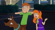 v.li.: Scooby-Doo, Shaggy Rogers, Daphne Blake