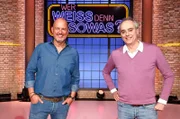Treten bei "Wer weiß denn sowas?" als Kandidaten gegeneinander an: Der Fernsehkoch Frank Rosin (l.) und der Fernsehkoch Christian Rach (r.).