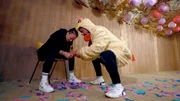 Sandra und Tobi in der Exit-Challenge.