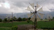 Von den einst 10.000 Windmühlen auf der Lasithi-Hochebene sind heute nur noch wenige erhalten.