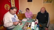 Carola mit ihren beiden Männern Lothar (li.) und Stefan