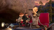 Humbert (links), Spinoza (Mitte) und der Jäger (rechts) sind der Prinzessin dicht auf der Spur.