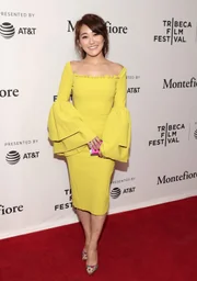 Karen Fukuhara attends the World Premiere of Amazon Original The Boys during the 2019 Tribeca Film Festival.