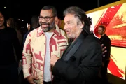 (L-R) Jordan Peele und Al Pacino attend the World Premiere Of Amazon Original "Hunters" at DGA Theater