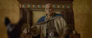 Ramses II (Hassan El Ganouni) hört Theo zu.