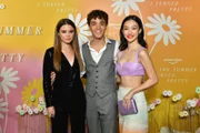 NEW YORK, NEW YORK - JUNE 14: (L-R) Rain Spencer, David Iacono and Minnie Mills attend the New York City Premiere of Prime Video Series "The Summer I Turned Pretty" in New York City.