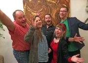 V.l.: Torben, Christiane, Gastgeber Stefan, Madlen und Jonas