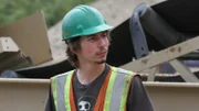 Parker Schnabel standing next to the new wash plant.