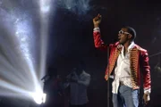 Rapper Kanye West bei den Brit Awards in London.