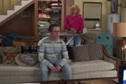 L-R: Adam Goldberg (Sean Giambrone) and Beverly Goldberg (Wendi McLendon-Covey)