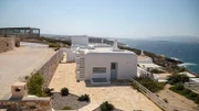 A beautiful traditional white blue house, presented to contributors during their house hunt in Paros, Greece, as seen on Mediterranean Life