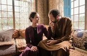 Pictured (L-R): Dina Shihabi (Hanin Suleiman), Ali Suliman (Mousa Bin Suleiman)