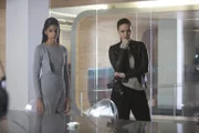 L-R: Asha (Harveen Sandhu), Jules Dover (Lisa Marcos)