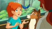 Zoe hat den kleinen Vogel Zuli gesund gepflegt und nun soll er wieder frei gelassen werden, damit er noch vor dem nahenden Winter in den warmen Süden fliegen kann.