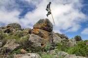 Der Salto del Pastor ist auf Teneriffa eine traditionelle Fortbewegungsart der Hirten.