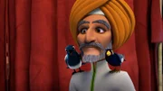 Der indische Kaufmann und seine Vögel