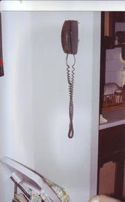 Festnetztelefon an der Wand