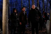--  "Family Values" Episode 8015 -- Pictured:(l-r) Kathryn Erbe as Detective Alexandra Eames, Eric Bogosian as Captain Danny Ross, Vincent D'Onofrio as Detective Robert Goren -- USA Network Photo: Will Hart