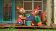 Für den weltbesten Zaubertrank mischen Posy und Jamila zahlreiche Kräuter aus dem Garten.