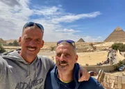 Pyramiden-Selfie von Timm Kruse und Torsten "Turtle" Schulze.